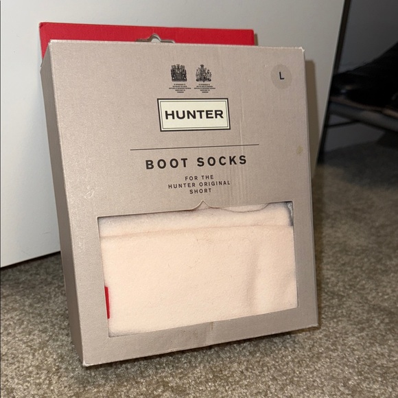 HUNTER Cream Boot Socks, for the Hunter Original Short - Picture 1 of 1